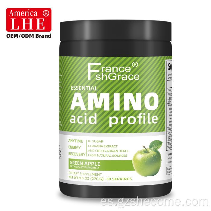 Shecome Aminoácido Polvo Recuperación Energética Sabor Manzana